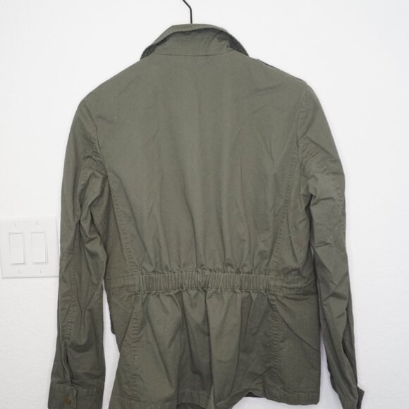 Love Tree: Green Zipper & Button up Jacket - Picture 4 of 7